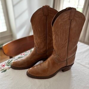 Tony Lama Brown Cowboy Boots